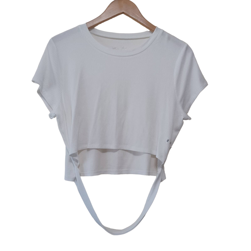Flirtitude Side XXL Cute White Top